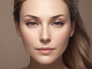 Fototapeta premium Close up portrait of a woman