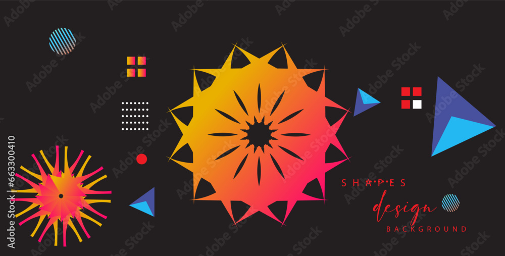Fototapete abstract geometric background with triangles and space for text. vector illustration.