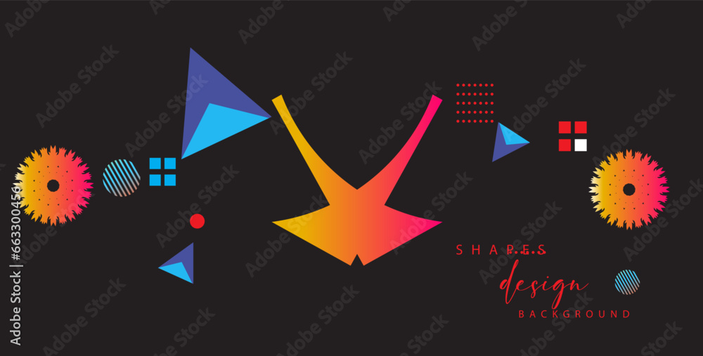 Fototapete abstract geometric background with triangles and space for text. vector illustration.