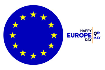 Europe day. Design template background 