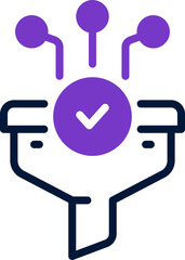 filter dual tone icon. vector icon for your website, mobile, presentation, and logo design.