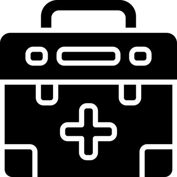 first aid kit glyph icon. vector icon for your website, mobile, presentation, and logo design.