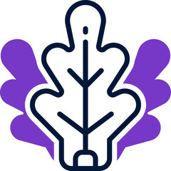 lettuce dual tone icon. vector icon for your website, mobile, presentation, and logo design.