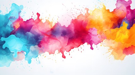 Abstract Watercolor Splashes