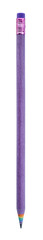 Purple Colored Pencil Made by Recycled Paper. Environmentally friendly stationary supplies