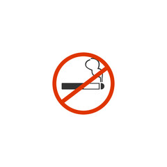 No smoking sign icon. Vector illustration