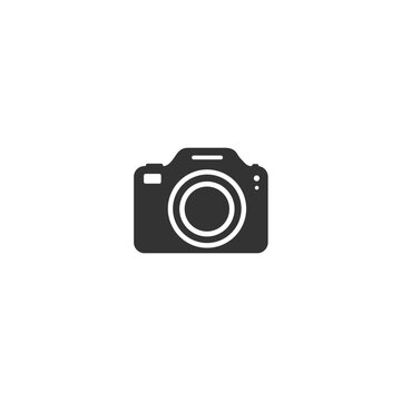 Photo Camera icon set vector Photography flat sign symbols logo illustration isolated on white background beautiful black color