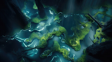 Glowworm Caves panorama