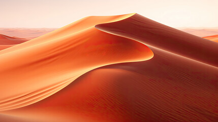 Desert Expanse Towering Red-Orange Sands