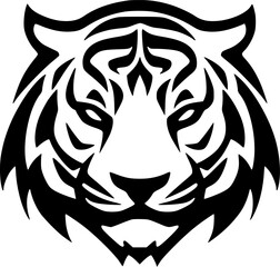 Tiger - Minimalist and Flat Logo - Vector illustration