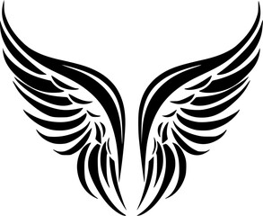 Angel Wings - High Quality Vector Logo - Vector illustration ideal for T-shirt graphic