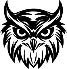 Owl - High Quality Vector Logo - Vector illustration ideal for T-shirt graphic