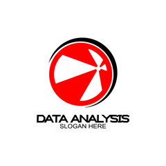 Data analyst logo design, graphic analysis business symbol, analytical consultant emblem concept, commercial logotype.