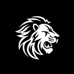 Fototapeta premium Lion - Minimalist and Flat Logo - Vector illustration