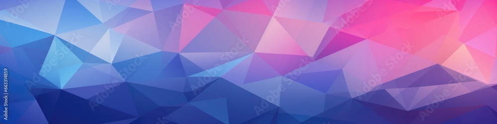 Poster A very colorful abstract background with a lot of triangles.