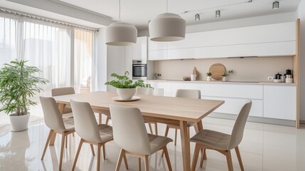 modern dining room  generated by AI