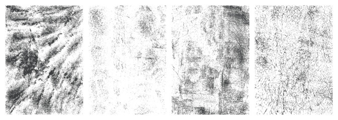 Grunge surface set textures monochrome