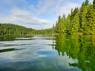 Tranquil Canadian Lake: Water's Edge Serenity