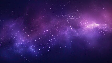 Obraz premium Abstract purple background for a space backdrop with mist and stars. Generative AI