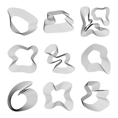 Abstract wavy stripes vector illustration