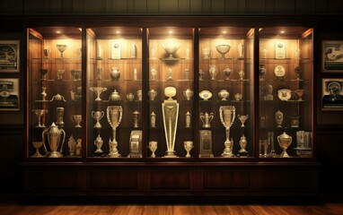 Cricket Trophy Cabinet Hall