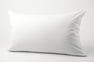 A white pillow isolated on a white background