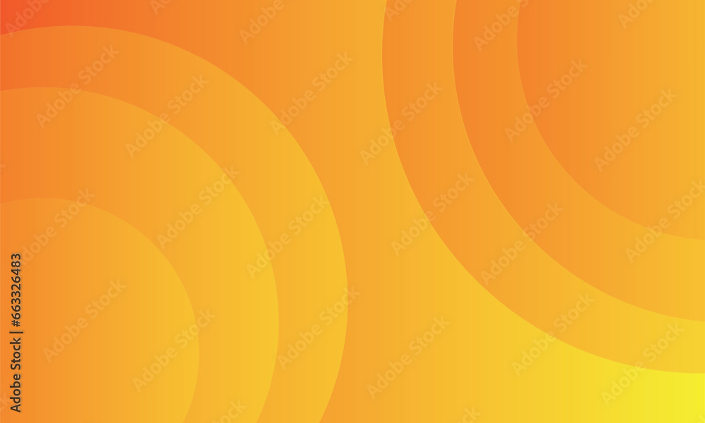 Poster minimal geometric background. orange element with gradient fluid. dynamic shape composition. round. 