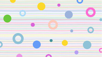 seamless pattern with colorful circles