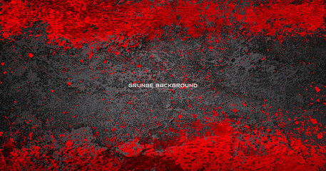 Grunge texture effect background. Distressed rough dark abstract textured. Red isolated on black. Graphic design element vintage style decoration concept for banners, flyer, card, or brochure cover