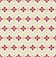 Seamless Chinese and Japanese pattern with a modern style