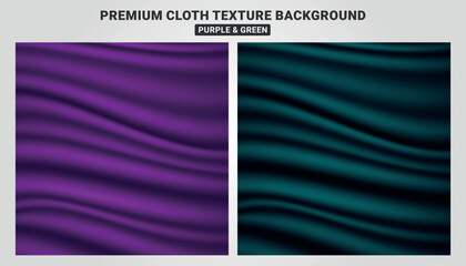 Premium cloth texture background, Purple and green