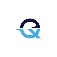 Q-shaped Quick logo. Unique and elegant