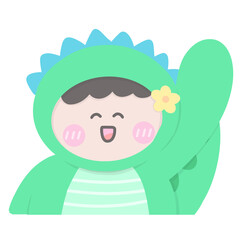 Baby dinosaur Say hi 