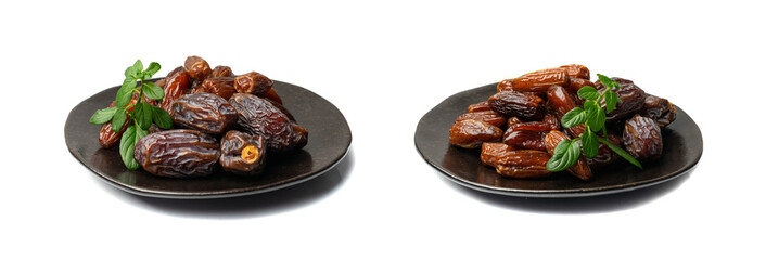 Big Dates Isolated. Date Palm Fruits