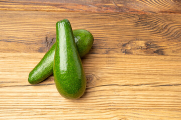 Avocado Isolated, Whole Avokado, Green Avocados Slice, Fresh Alligator Pear, Long Avocado Fruit