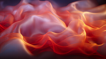 Obraz premium Luminous 3D Waves, Digital Abstracts, Backdrop, Wallpaper
