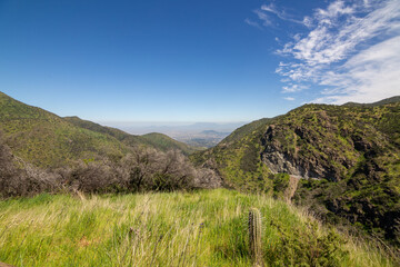 Paisaje de Santiago desde el Parque Aguas de Ramón