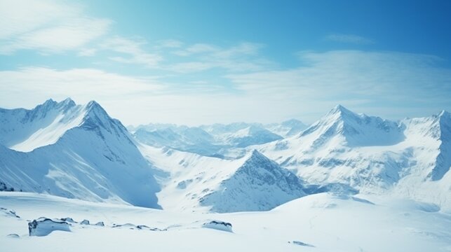 Amazon.com : Laeacco Winter Snow Mountain Landscape Vinyl