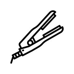 Straightener icon in vector. Illustration