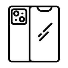 Mobile icon in vector. Illustration