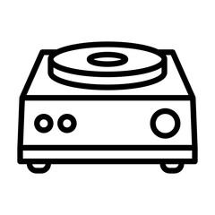 Hot Plate icon in vector. Illustration