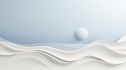 abstract AI background light delicate tones pastel with copy space lines in nature style 3d paper sculpture