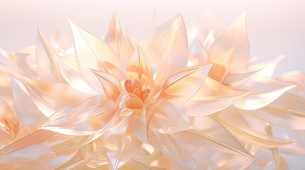  a close up of a white flower on a white background.  generative ai