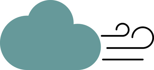 Windy line icon