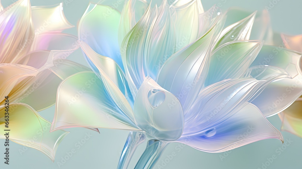 Poster a close up of a vase with a flower in it. generative ai