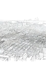 Fototapeta premium blueprint of the city