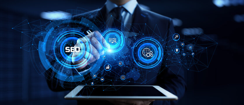 SEO Search engine optimisation digital internet marketing concept.