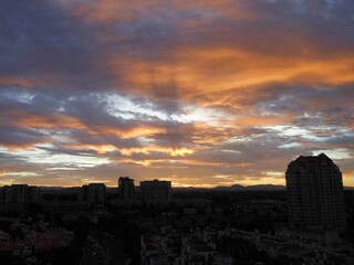 sunrise in tel aviv, tel aviv heights, tel aviv heights