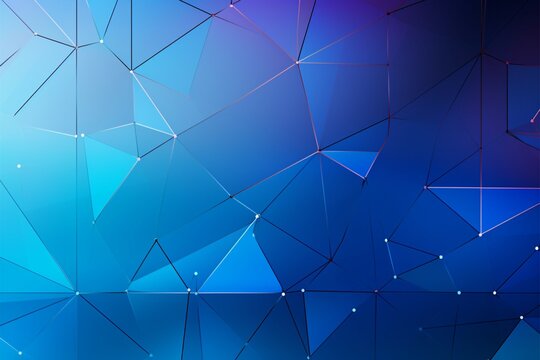 Blue geometric dynamism evokes the essence of business and finance