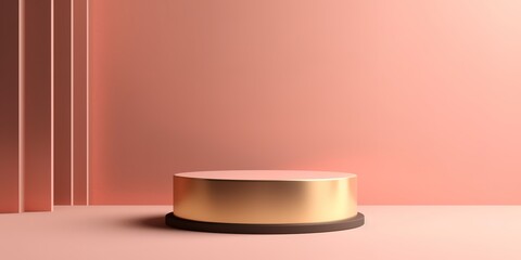 Minimal luxury scene podium for your product. product presentation, mockup, product event, podium, stage or platform. Generative AI